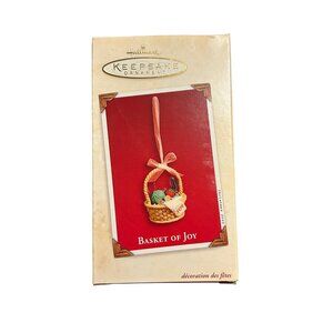 Hallmark Keepsake Ornament Basket Of Joy 2003 Handcrafted & Metal